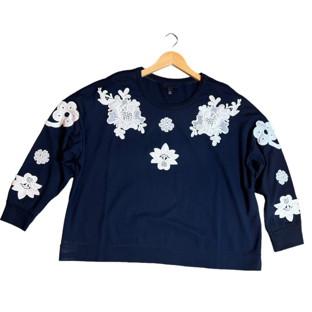 Victoria Beckham for Target Floral Lace Appliqué Top size 2X - Picture 4 of 11